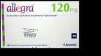 Allegra 120mg 10Tabs, Fexofenadine